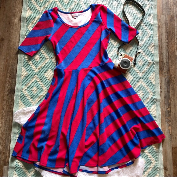 LuLaRoe Nicole A-Line Knee Length Dress - Picture 1 of 4